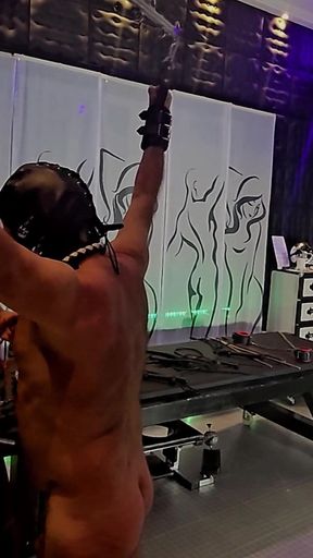 Bi-slave Hard Whipping Hard Caning by Femdom Maledom Part 2