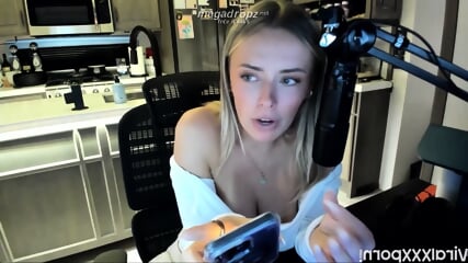 Corinna Kopf Nude Nipple Tease Live Stream