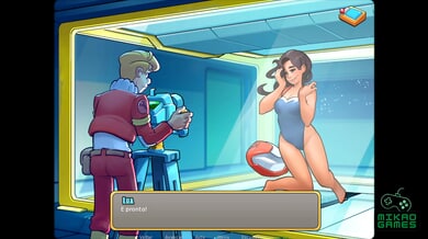 Curious astronaut catches a Brazilian brunette off guard in her quarters
