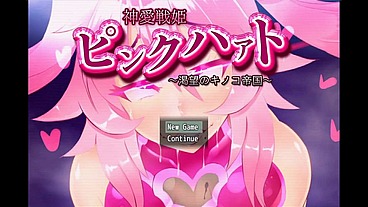 Pink Heart [ FUTA HENTAI GAME ] Ep.1 Super heroine orgasm on GIANT COCK in public park !