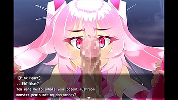 Pink Heart [ FUTA HENTAI GAME ] Ep.1 Super heroine orgasm on GIANT COCK in public park !