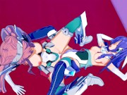 Symphogear - Tsubasa X Maria Lesbian Hentai