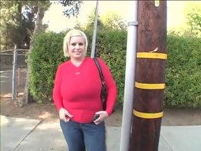 Blonde BBW Slut Eats Cum After Hot Pussy Fuck