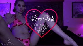 Love Me! Valentines POV Date - Sensual Femdom Latex Bikini Goddess Worship by Goddess Kyaa - 4K MP4