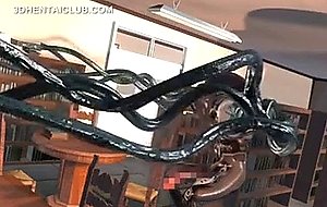 Anime chick fucked by monsters tentacles
