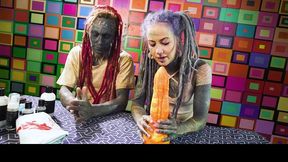 Indescribable Anuskatzz and Lily Lu - dreads action - Dirty Dreaz