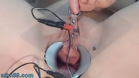 Violet Wand on Puffy Nipples Electro Torture and Electricity on Clit