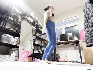 After her workout, she got naked in the hallway... and didn’t care ???? Full video on profile