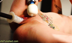 Bound submissive fisted