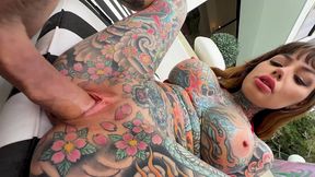 big titty goth girl fucks and sucks outside - tigerlilly x mick blue