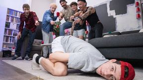 Stud fucking his buddy's tight college ass