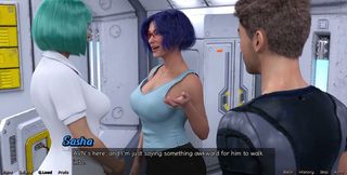 Stranded in Space - Blue Haired MILF Want Threesome with Me &amp; Hot Busty Doctor