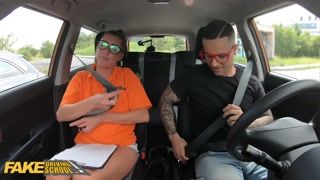 Driving School Hard Rough Sex for Sexy New Instructor Elisa Tiger