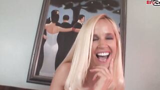 Anal sex with a huge titties blonde Mom and a cumshot