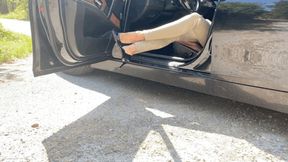 KIRA WALKING AND DRIVING IN THOSE TIGHT SHOES – MP4 Mobile Version