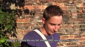 A lusty straight Czech twink got banged outdoors