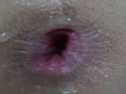 GAPING MY ASS SUPER CLOSE UP / FUCKING MACRO!!!