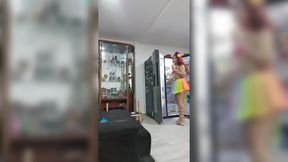 Ferocious Whore Ignites Fiery Passion while Scrubbing the Floors