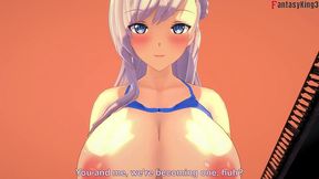 belfast sex on the pool - pov - azur lane - thanks