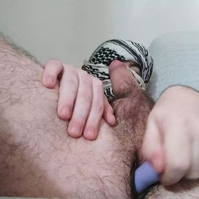 Fucking ass vibrating cumshot