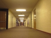 I sent this video to my boss on my last day of work.  Running down the hall outside of his office.