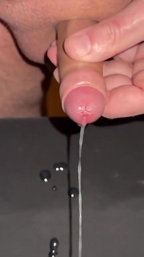 Must-share moment from &quot;had full balls and had to jerk off my little foreskin cock until it cums - slow motion&quot;