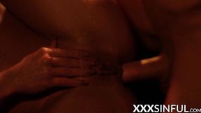 Sensual babe sucks cock before riding big dick in cowgirl