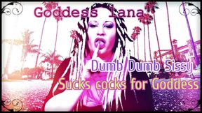 AUDIO ONLY - Dumb dumb sissy sucks cocks for Goddess