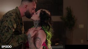 xwife karen tattooed, busty, and craves a massive cock