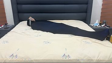 Shoe Sniffing Slave Encased in Pantyhose Prison and Verbaly Humiliated