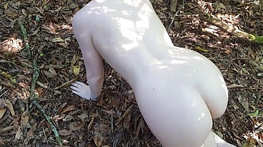 Being a good little pet for faeriewillow in the woods