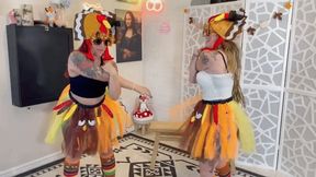 Turkey Trot WEDGIES - Scarlett Peach & Babz HIDEF MOV