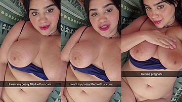 Homewrecker begs to be bred on snapchat while U sit next to your wife