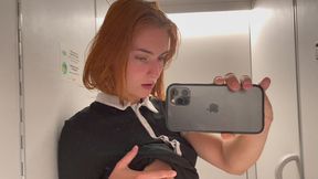 risky fuck on the plane - i m now in the mile-high club!