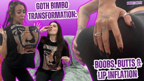 Ziva Fey - Goth Bimbo Transformation: Boobs, Butts And Lip inflation
