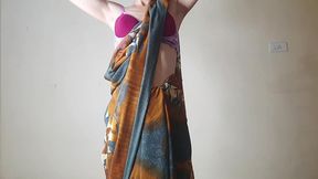 young indian bhabhi sucking and taking my cock in both missionary and doggystyle.