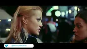 Dark haired Alyssa Reece & blonde Cherry Kiss dirty lesbo drool have fun spit in mouths Pussy Licking intense climaxes – benefit monkey