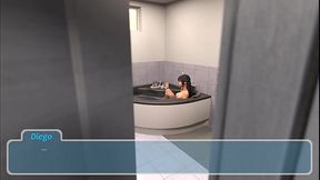 10- HERMANA BA&Ntilde_ANDOSE y HERMANO entra por ACCIDENTE | Happy Summer Rosie | Gameplay | Novela Visual en Espa&ntilde_ol | Videojuego PORNO