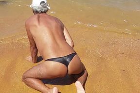 Ladysilva crossdresser beach panties
