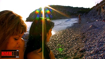 Two hot sluts for some really hard sex at the beach