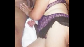 My 70 year old mature milf boss giving me a good blowjob