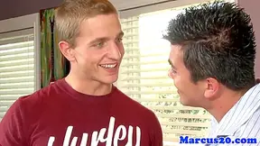 Ripped Hunk Jerks His Cock While Assfucked With Marcus Mojo