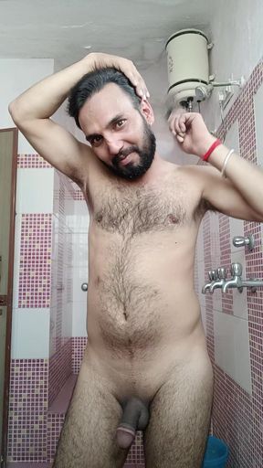 Indian Desi young hairy man enjoy masterbation part II