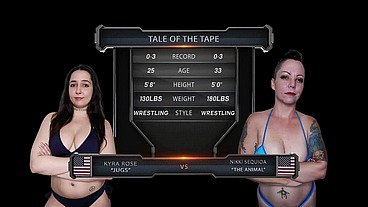 Kyra Rose vs Nikki Sequioa Female Wrestling