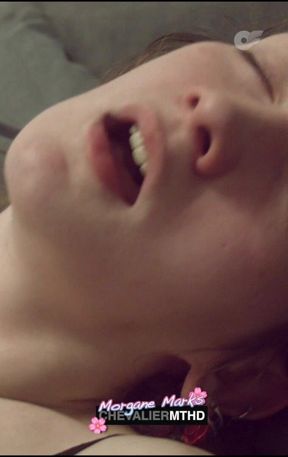Morgane Marks Takes Black Dildo Effortlessly