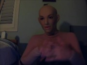 Reni Take Over Pt5! Female mask Reni takes over and turns into a blonde bimbo!