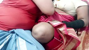 Chithi enexpected come in her stepson, boobs milk drinks and hot fucking