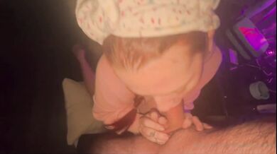 Alice deepthroating cock in the office giving a good blow job