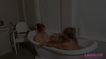 LANA LEE AND ANDI JAMES HAVE SEXY BATHTIME