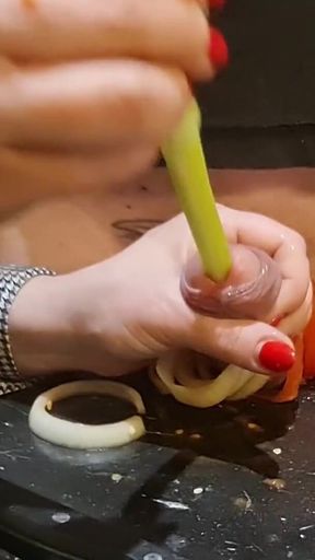 CBT. Extreme Dick and Urethral Torment in the Kitchen! Cooking Cock 2. Episode 2/3. Full.